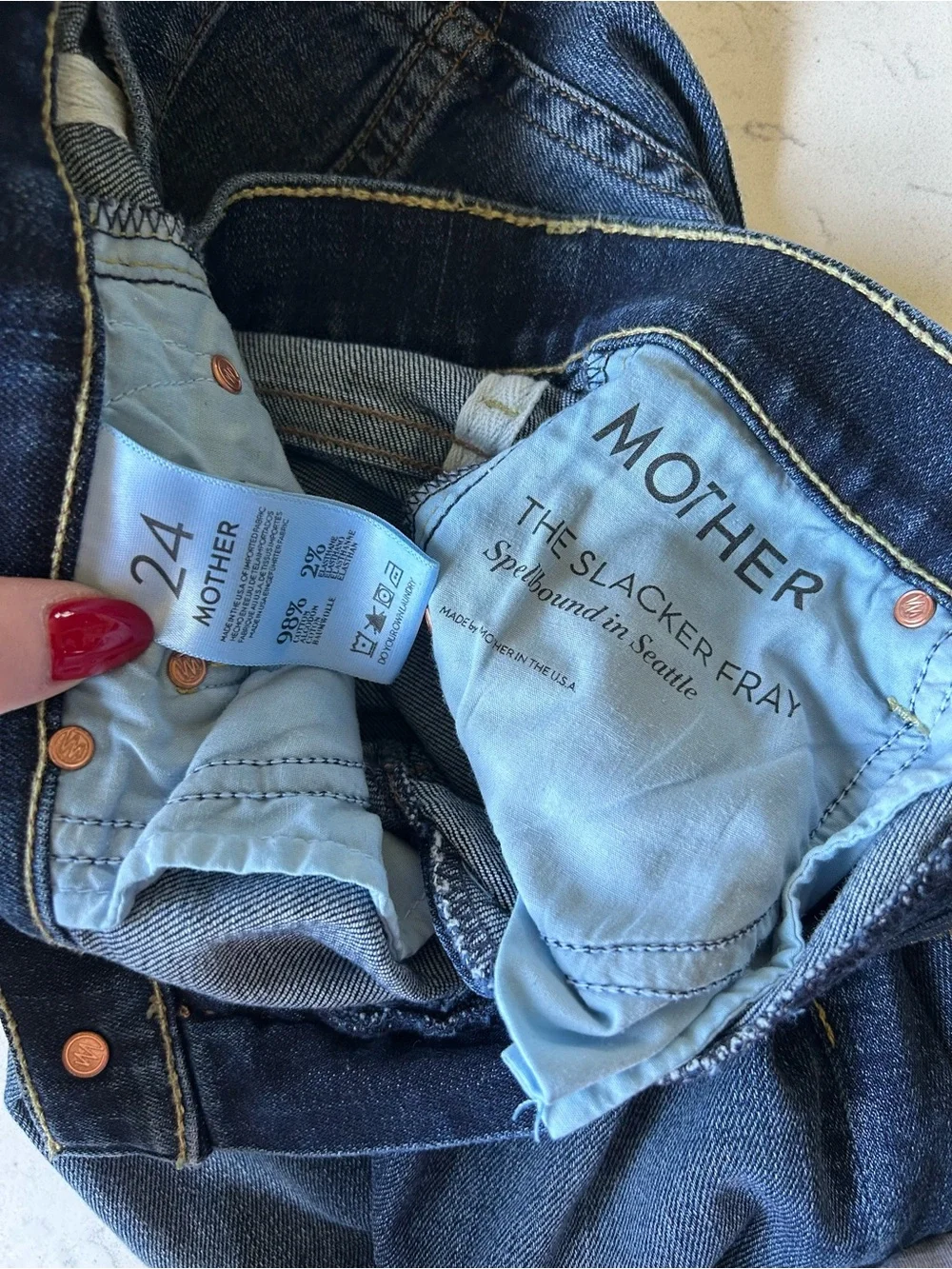 MOTHER The Slacker Mid Rise Flare Stretch Jeans in Spellbound in Seattle - Picture 8 of 15